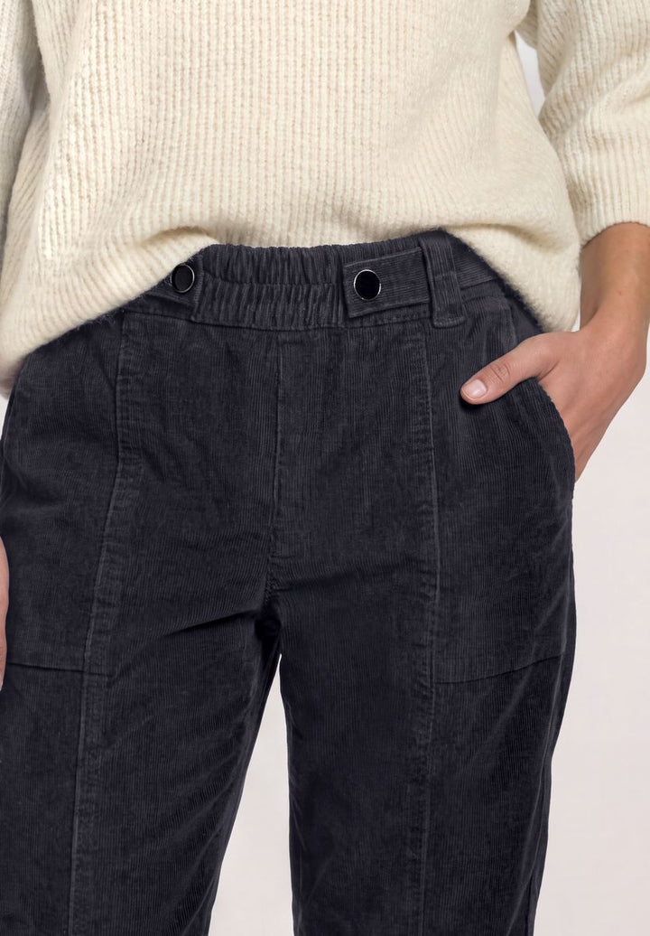 High Waist Barrel Leg Hose mit Elastikbund