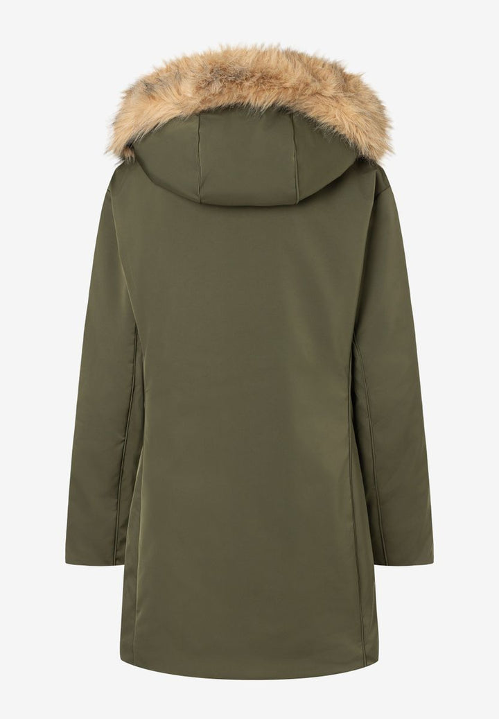 Parka mit Kunstfellkapuze