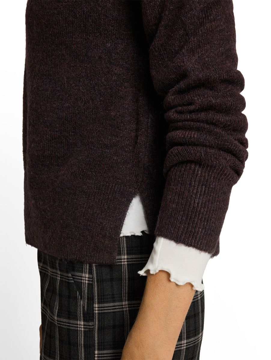 Cosy Strickpullover mit Stehkragen