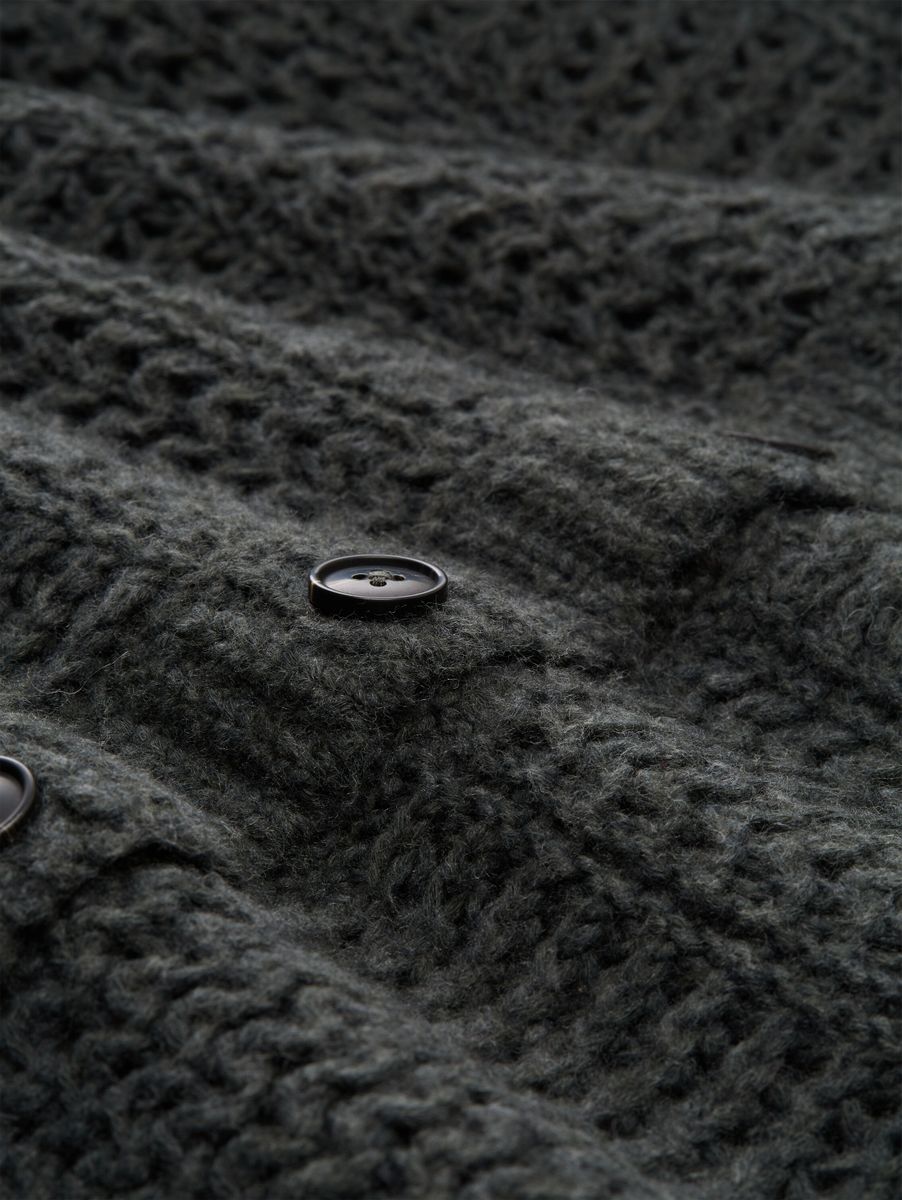 Cardigan mit Wollanteil