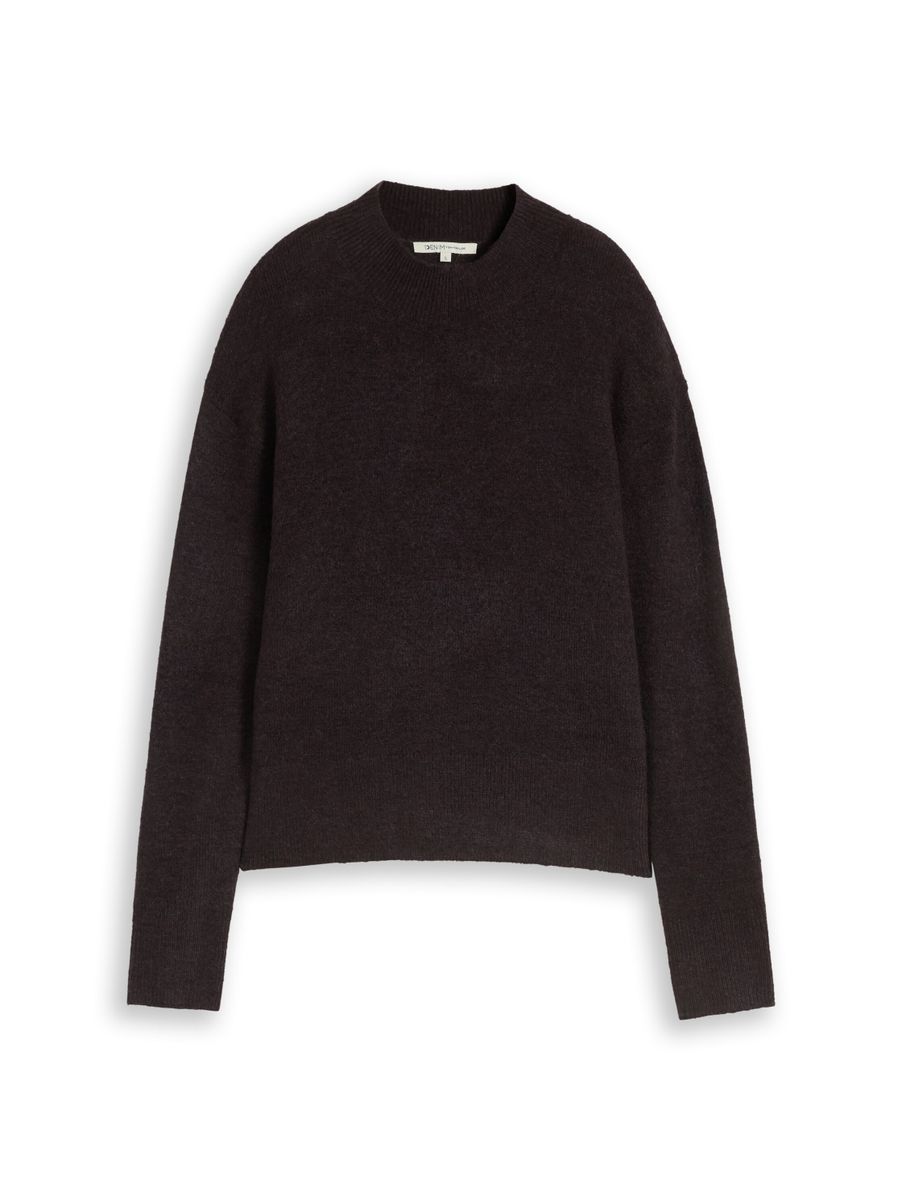 Cosy Strickpullover mit Stehkragen