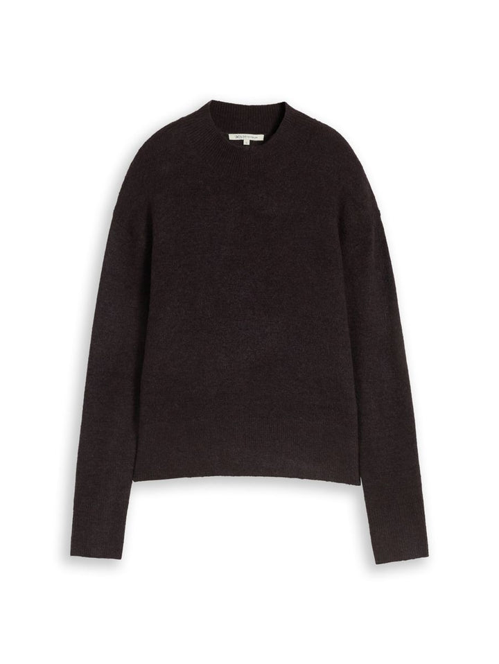 Cosy Strickpullover mit Stehkragen