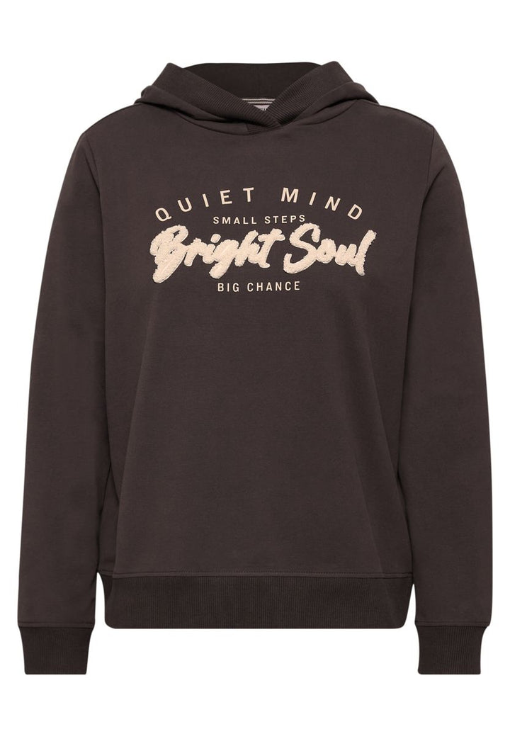 Sweatshirt mit Details in Rippstruktur