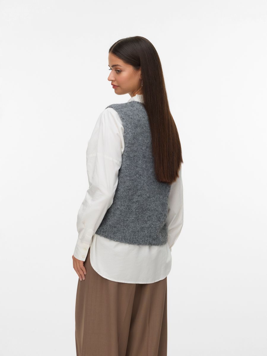 VMNOVAH SL O-NECK BUTTON VEST NOOS