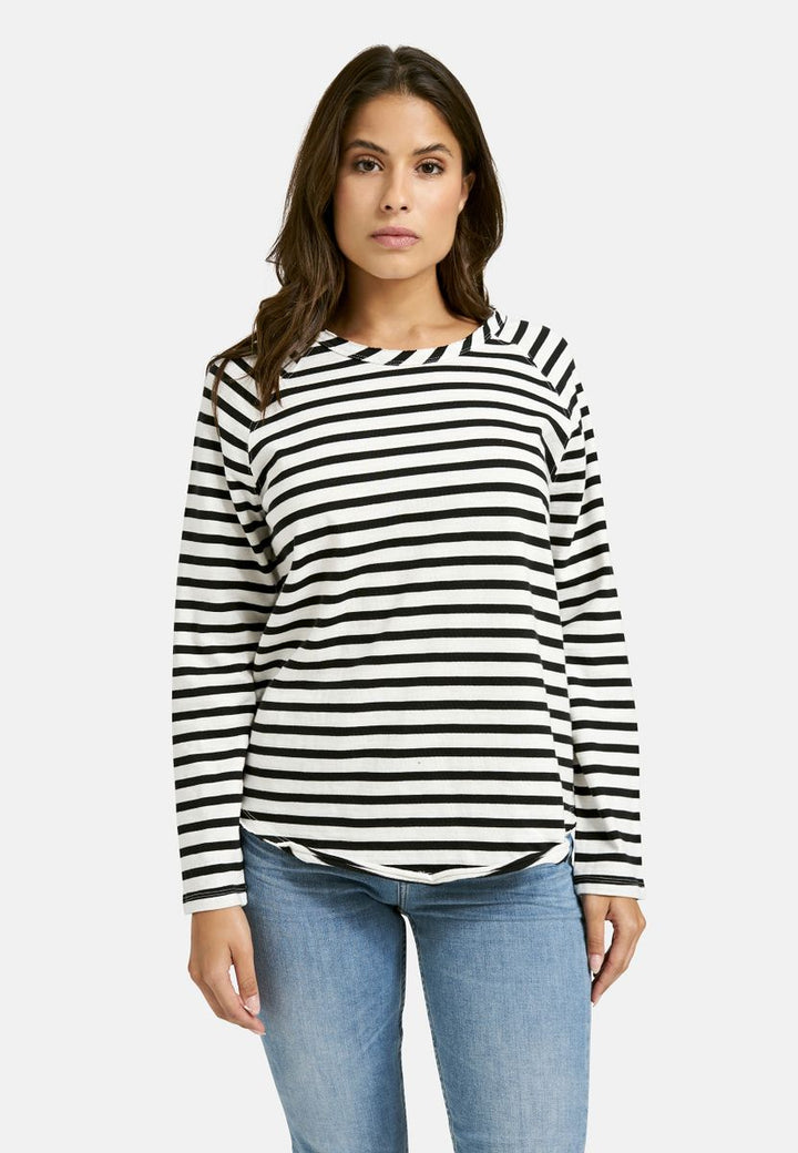 Basic sweat raglan striped