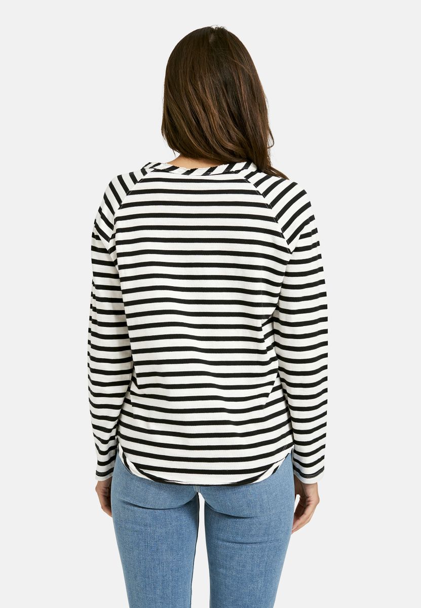 Basic sweat raglan striped