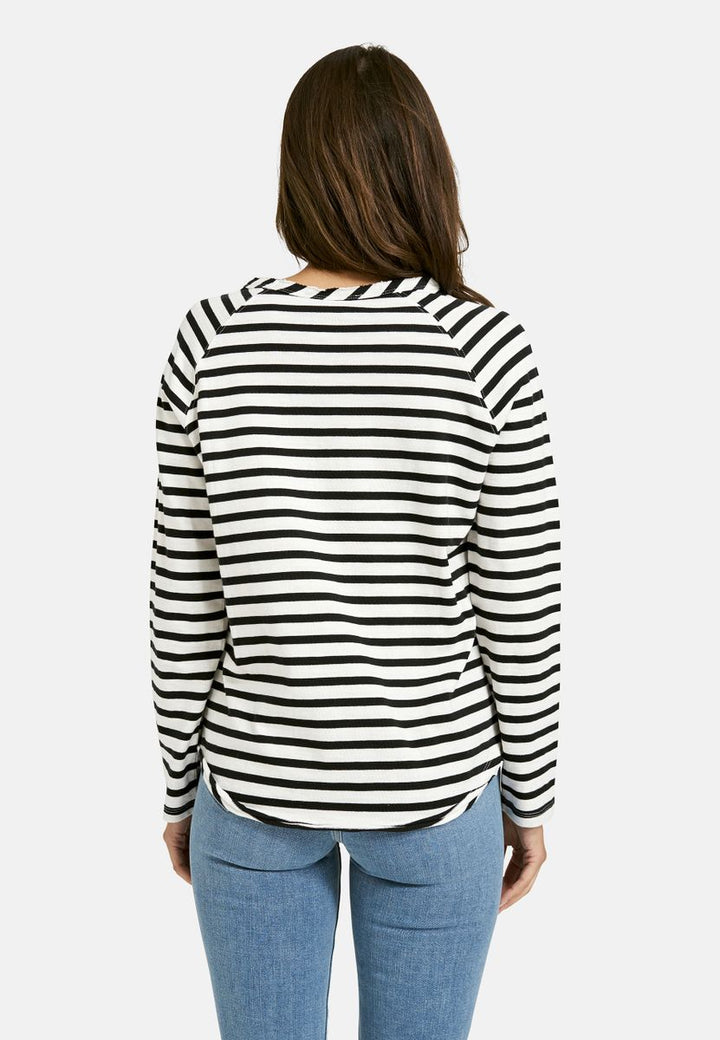 Basic sweat raglan striped
