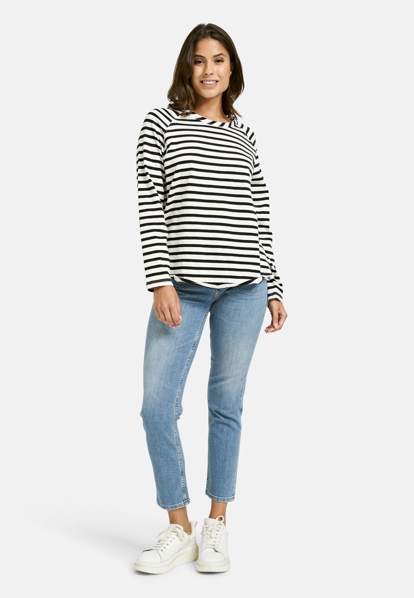 Basic sweat raglan striped