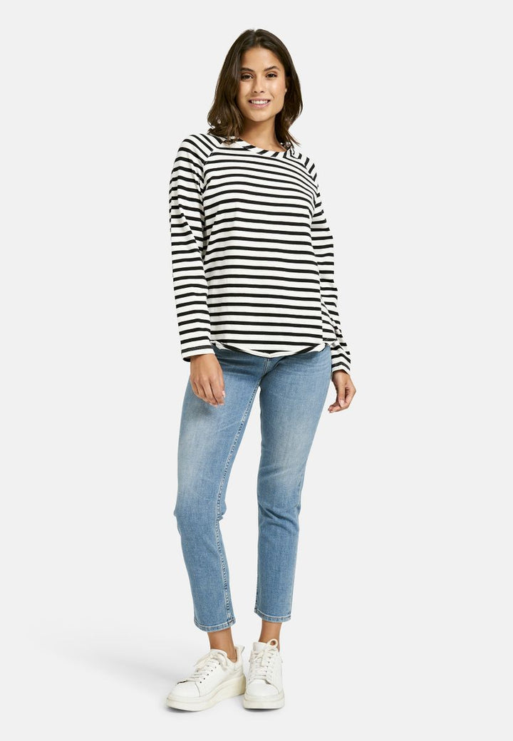 Basic sweat raglan striped