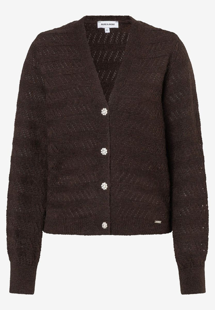 Cardigan mit Schmuckknopf
