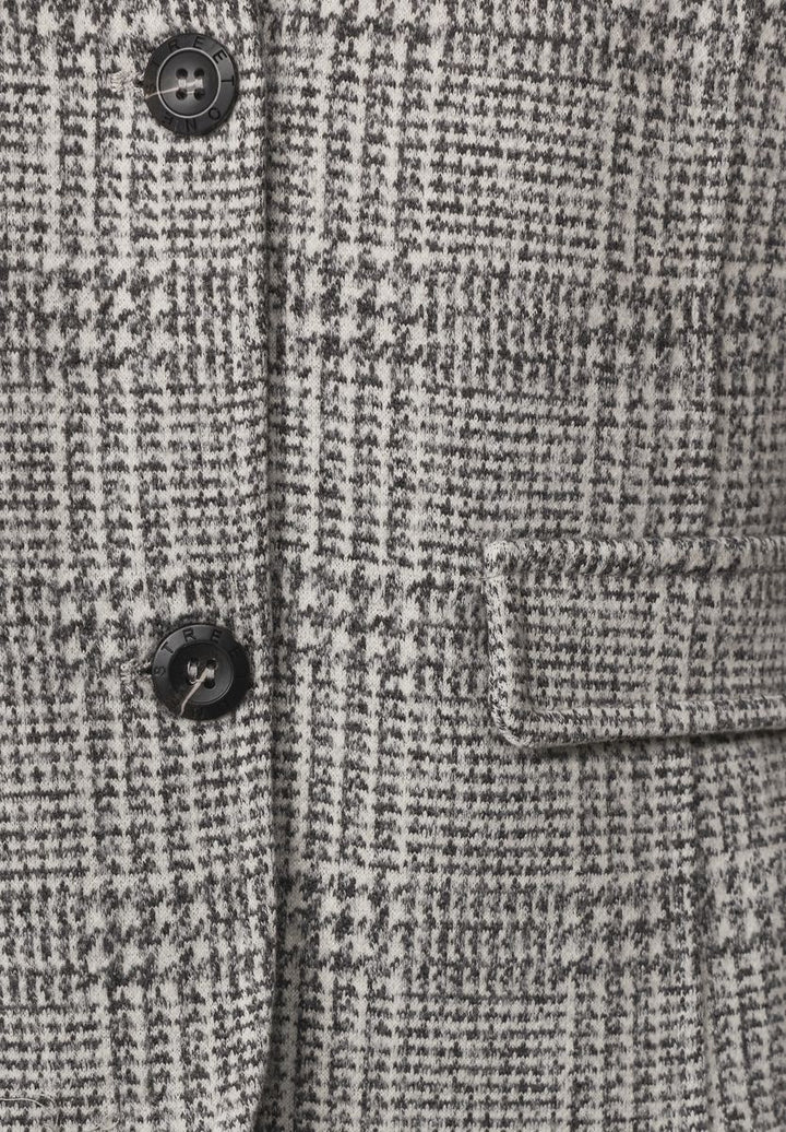 Blazer mit Karomuster und Knöpfen