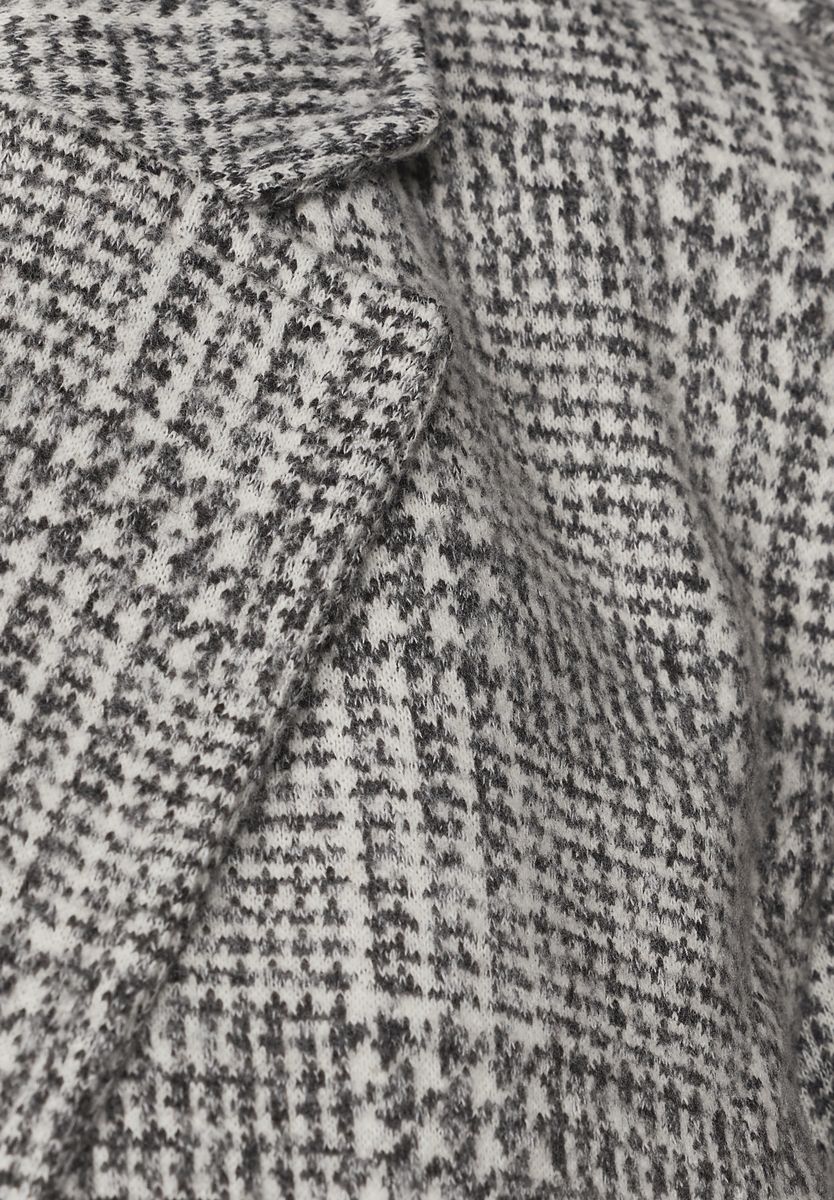 Blazer mit Karomuster und Knöpfen
