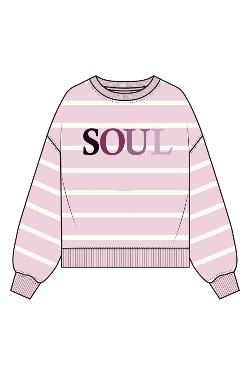 Oversize Sweatshirt Soul 3D Striped