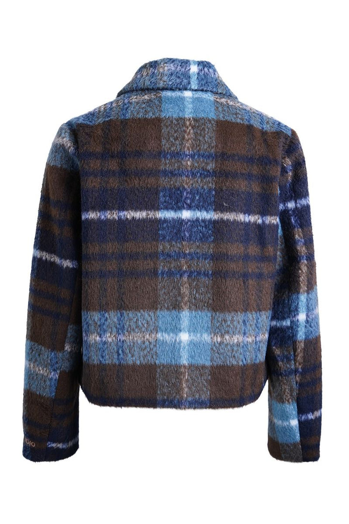 Check Cropped Jacket