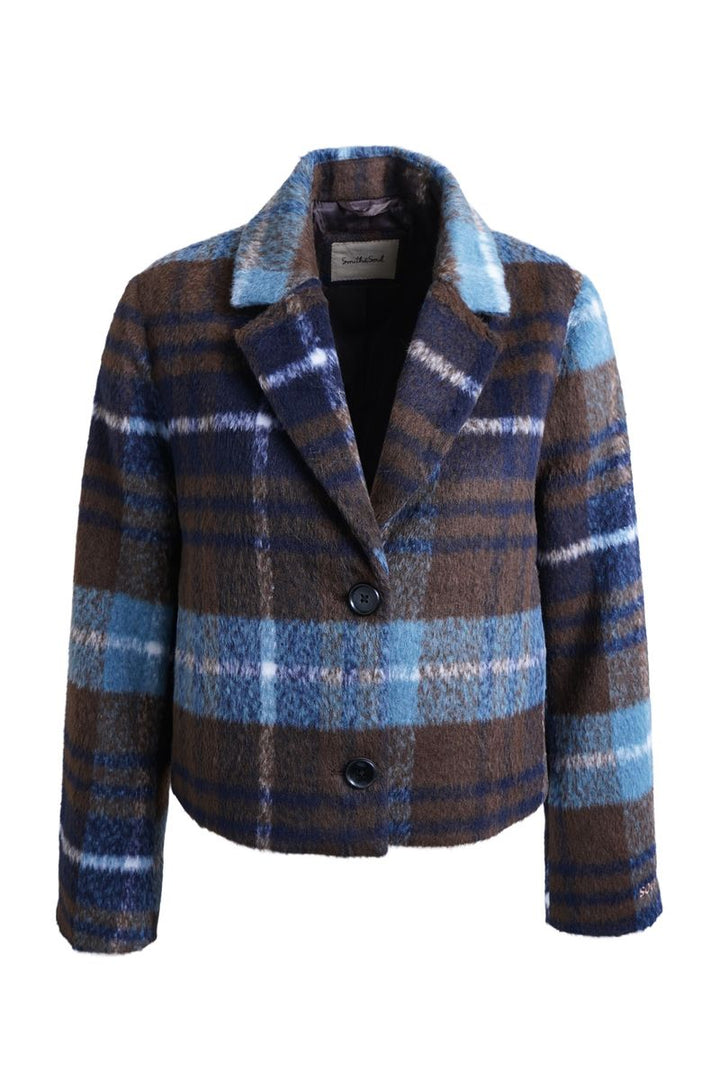 Check Cropped Jacket