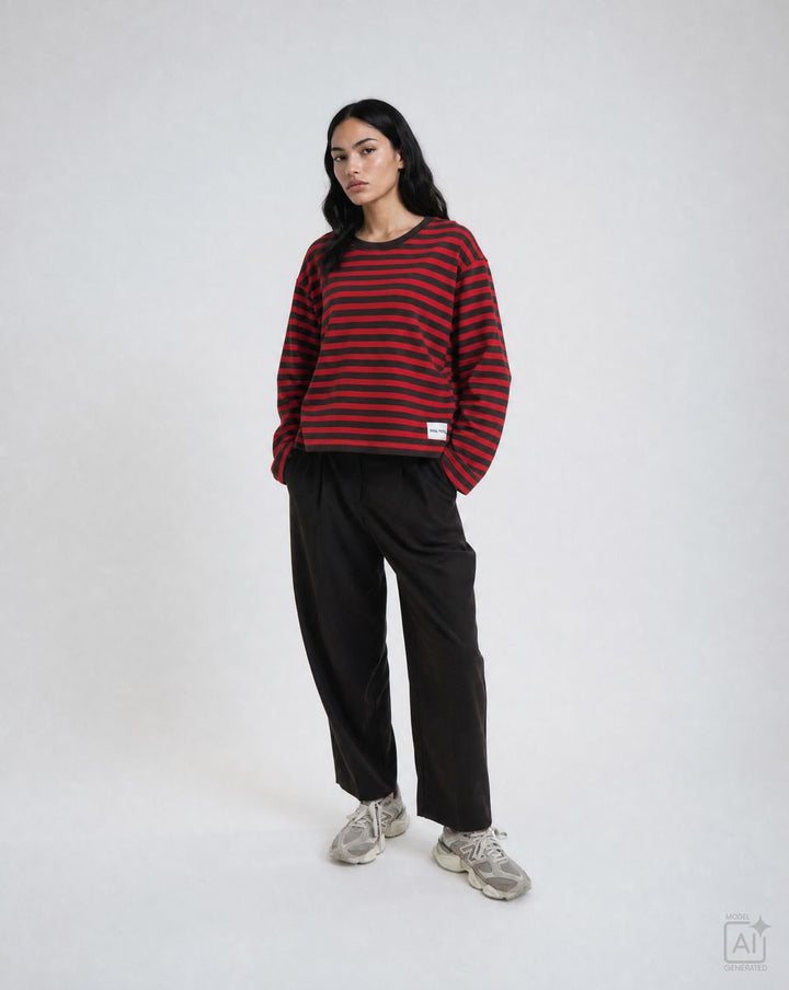 Boxy Sweatshirt Soul Studio Striped