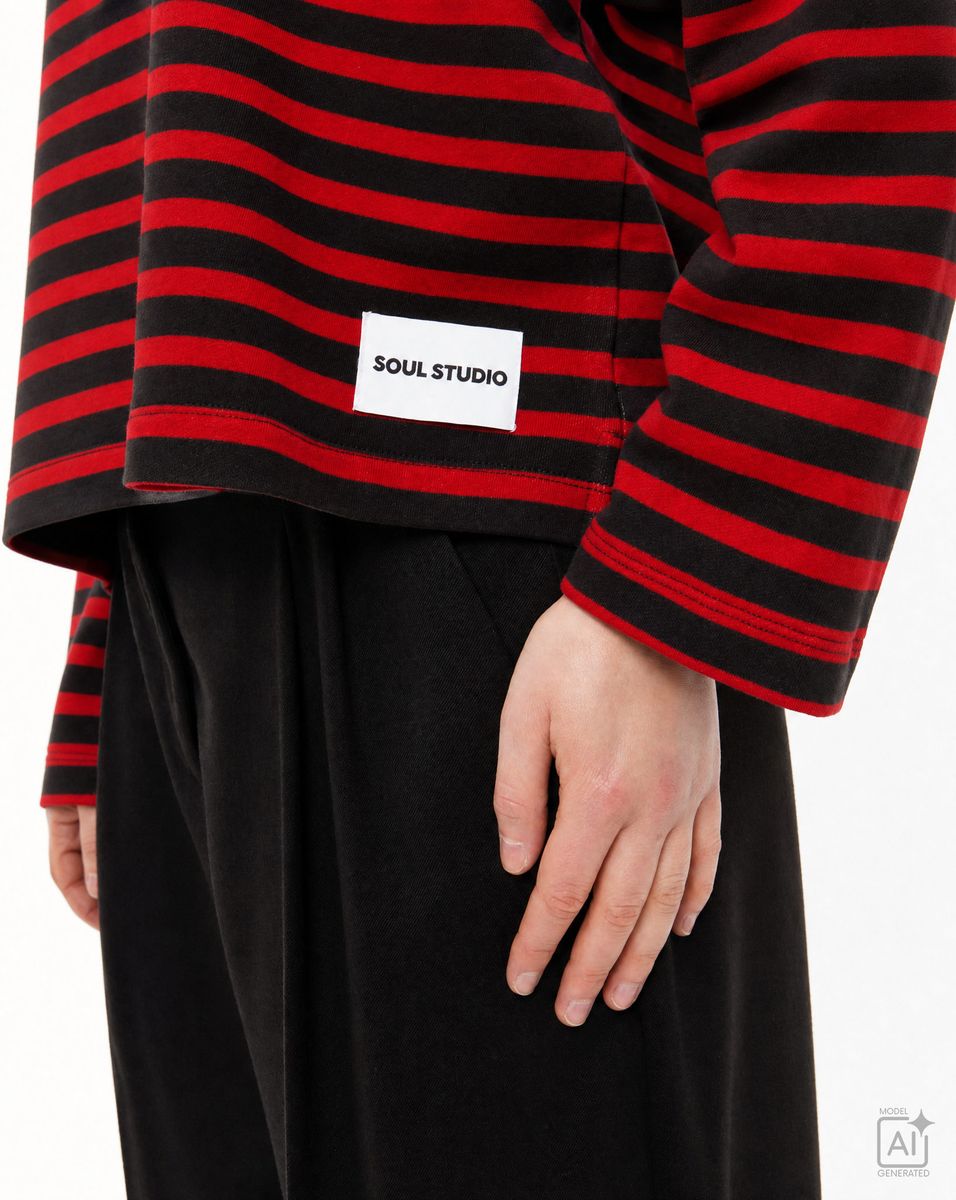 Boxy Sweatshirt Soul Studio Striped