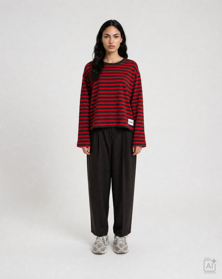 Boxy Sweatshirt Soul Studio Striped