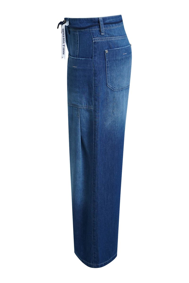Wideleg Denim Pants
