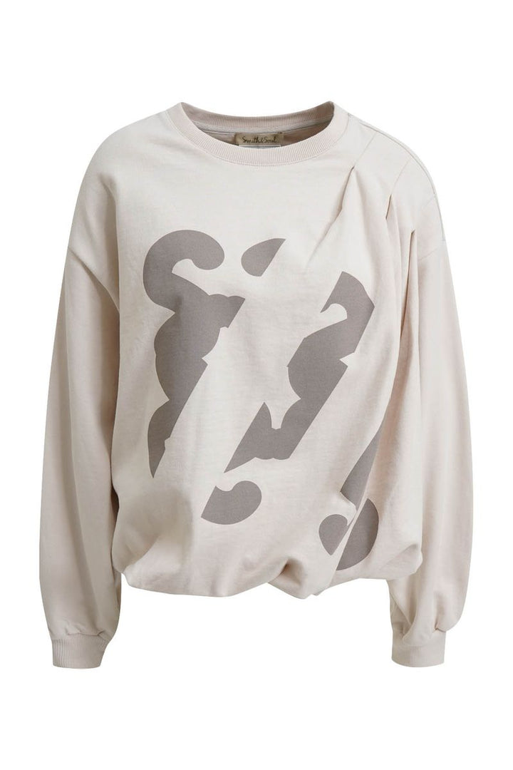 Oversize Pleated Sweatshirt