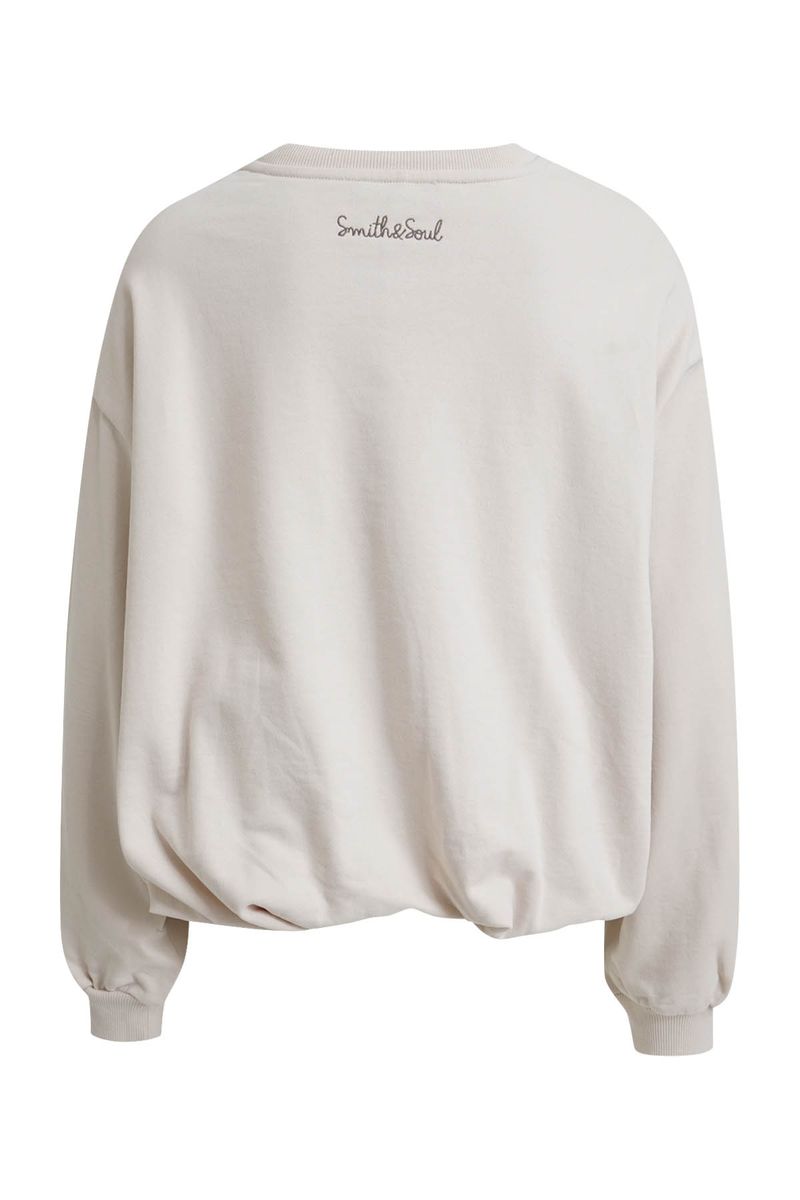 Oversize Pleated Sweatshirt