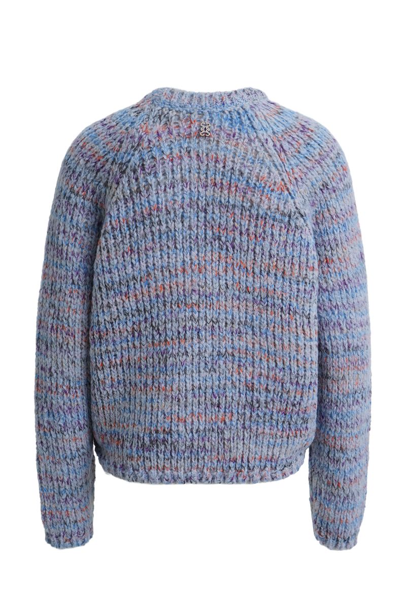 Raglan Effect Yarn Pullover