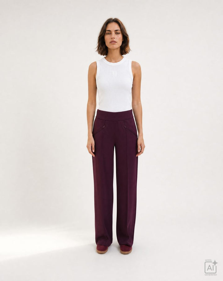 Interlock Pants With Zipped Pockets
