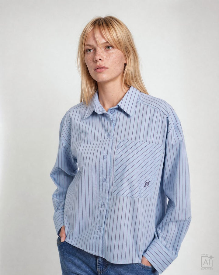 Casual Shirt Collar Blouse