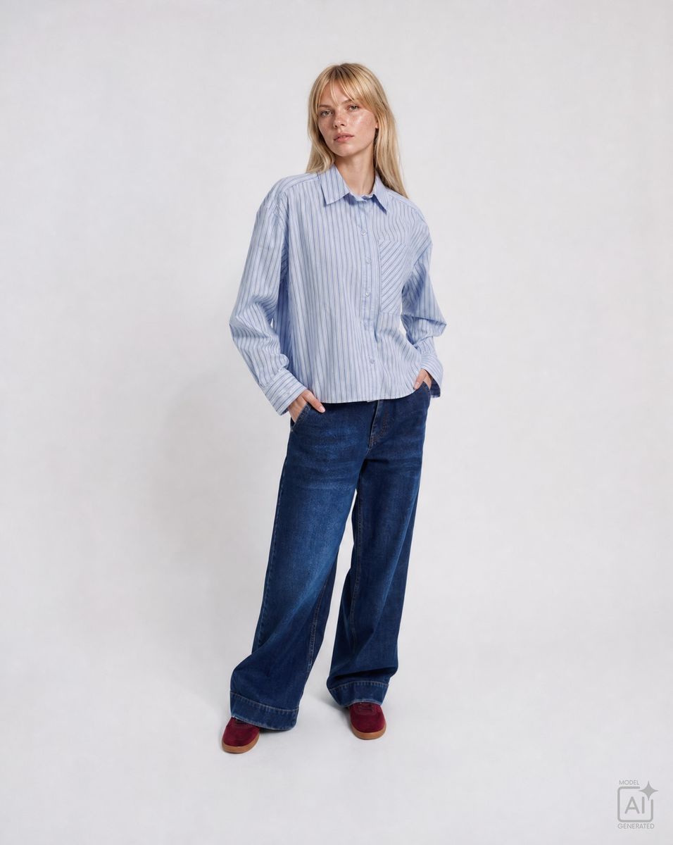 Casual Shirt Collar Blouse