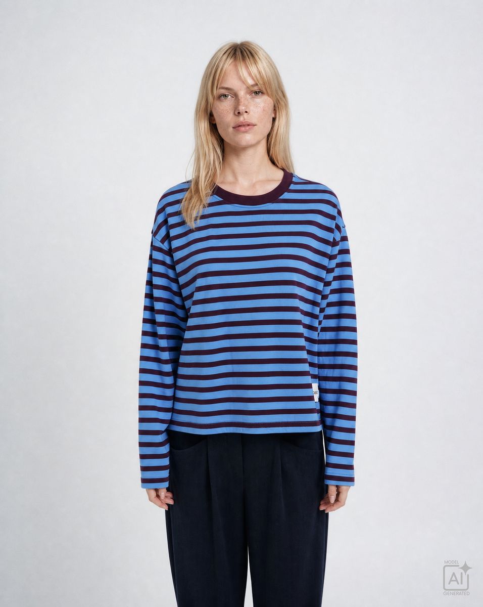 Boxy  Sweatshirt Soul Studio Striped