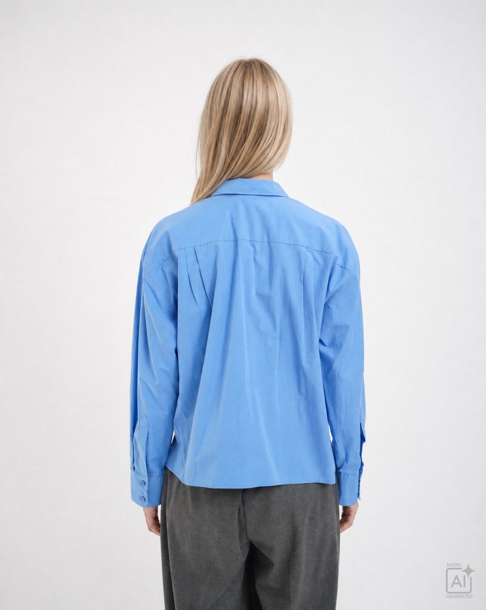 Casual Shirt Collar Blouse