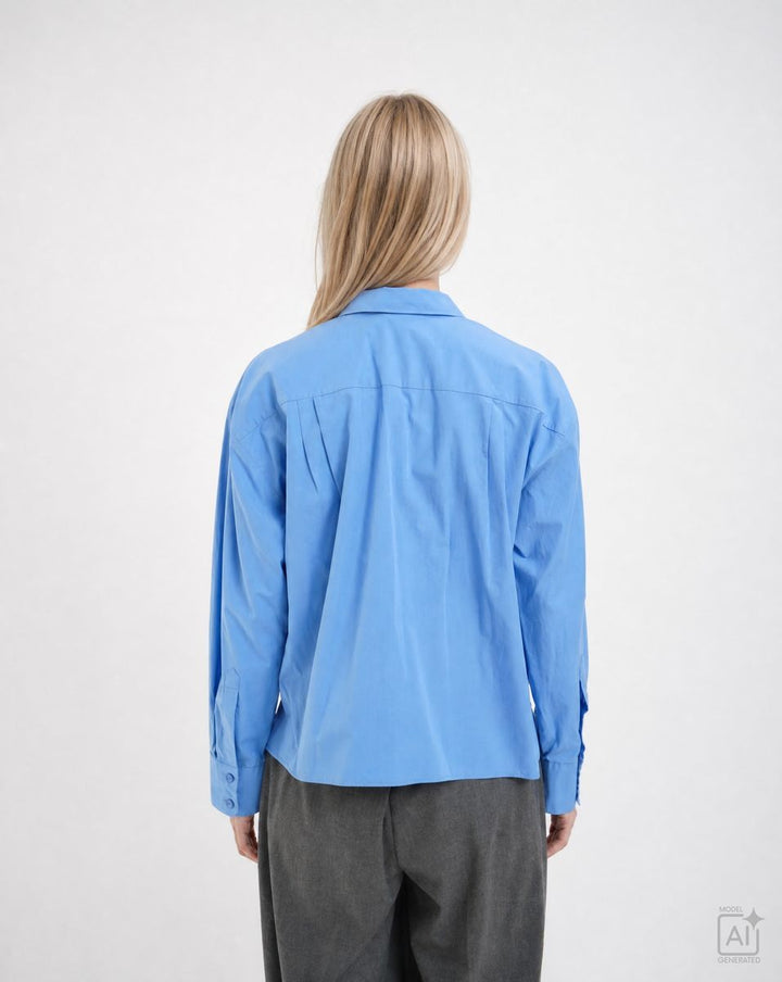 Casual Shirt Collar Blouse