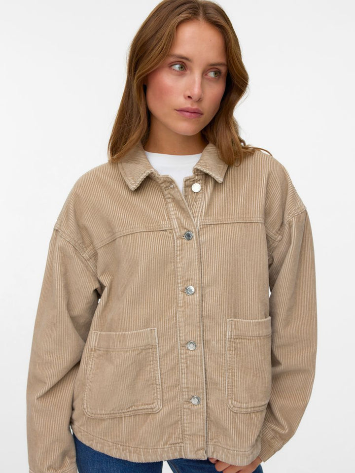 VMJAMIE LS CORDUROY SHACKET MIX NOOS