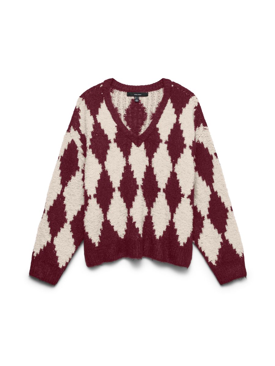 VMCOLLEEN LS V-NECK PULLOVER BOO