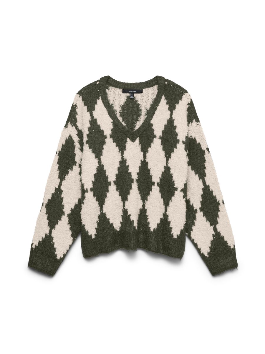 VMCOLLEEN LS V-NECK PULLOVER BOO