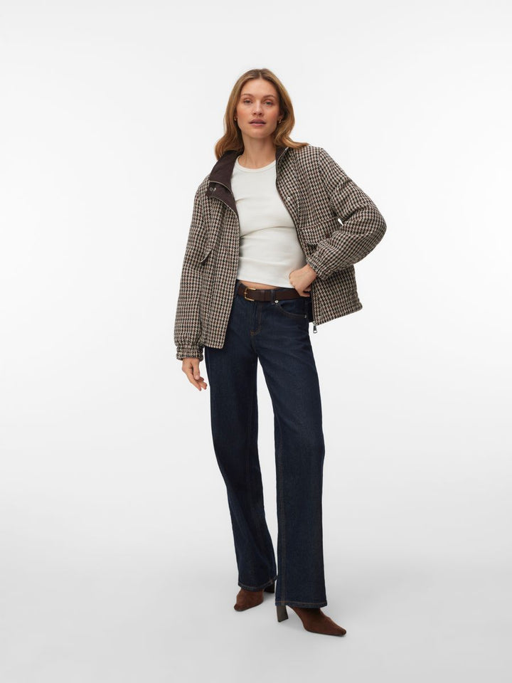 VMCHERYL SHORT CHECK JACKET ENT
