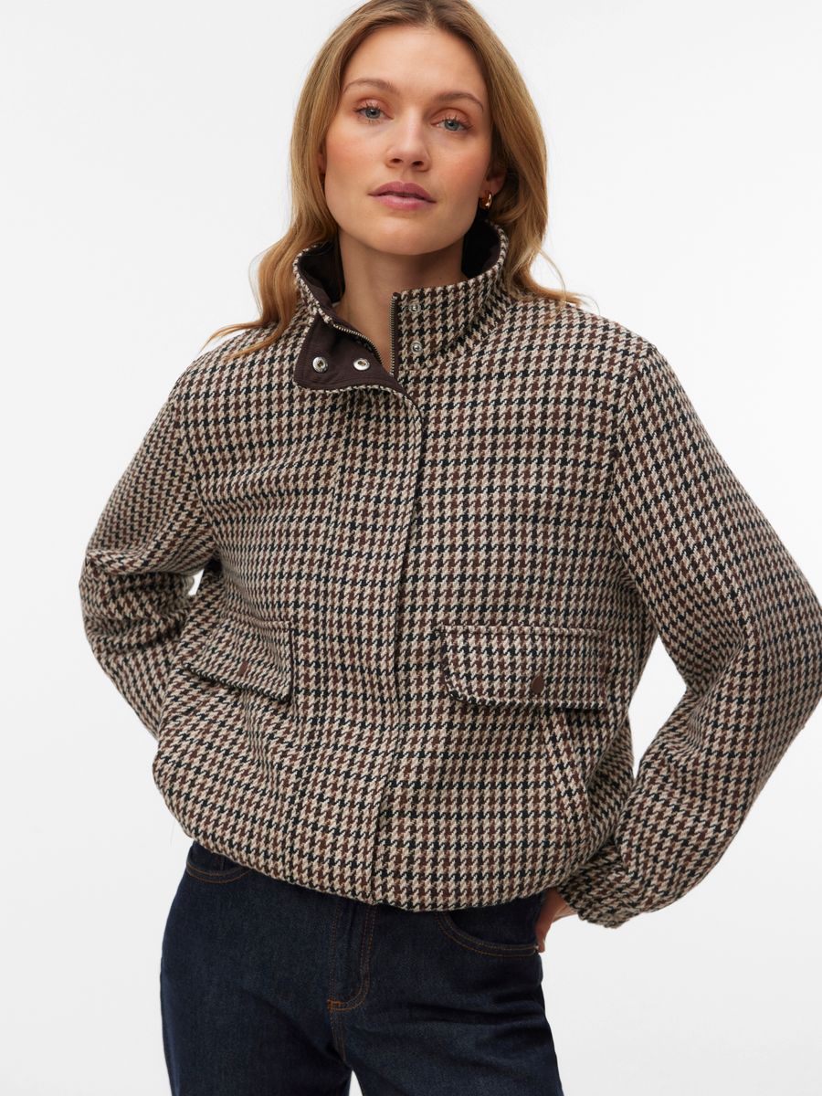 VMCHERYL SHORT CHECK JACKET ENT