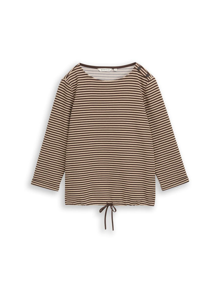 Langarmshirt mit Knopf-Details
