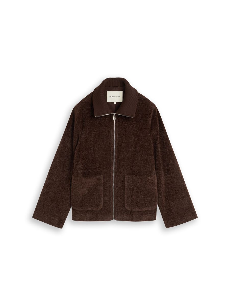 Cosy Jacke mit Taschen