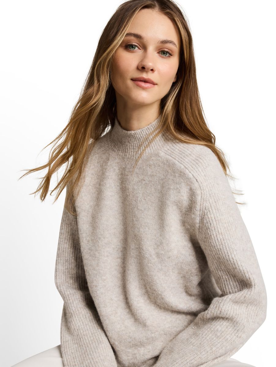 Strickpullover mit Wollanteil