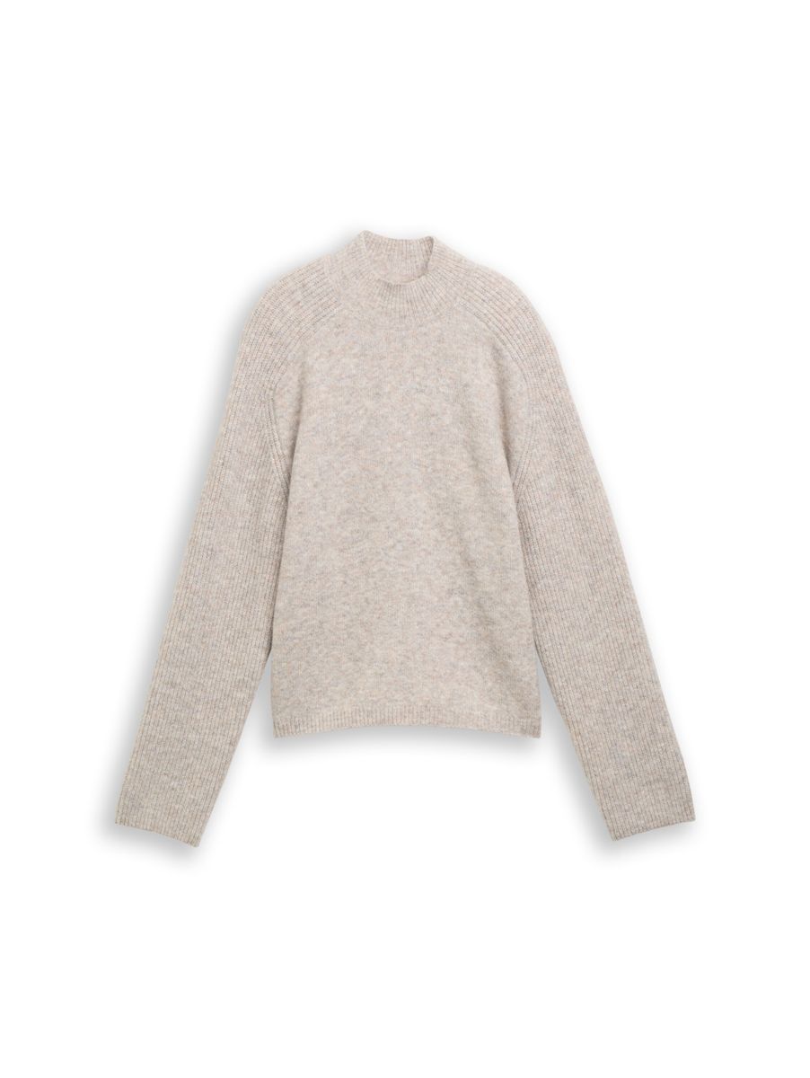 Strickpullover mit Wollanteil