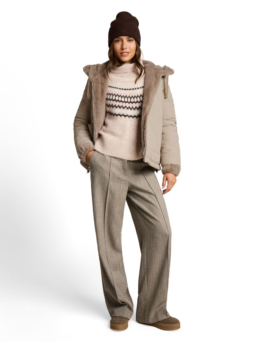 2-in-1 Kunstfelljacke mit Wendefunktion