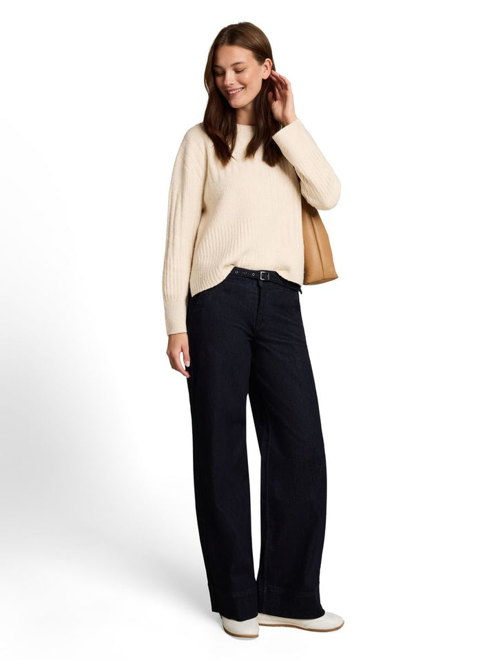 Loose Fit Bouclé Strickpullover