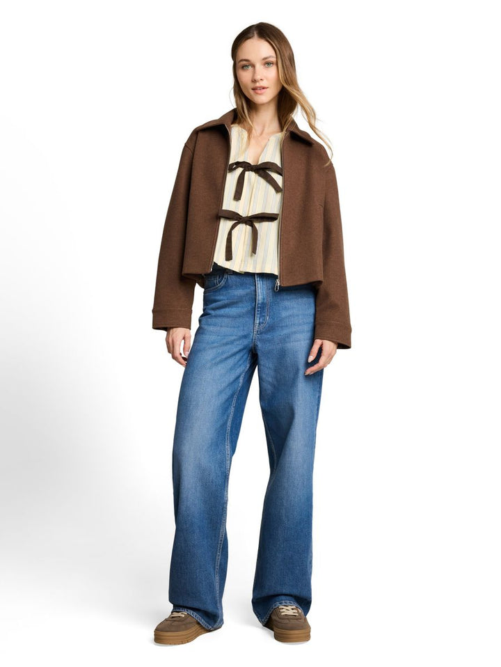 Oxford Bluse mit Schleifen