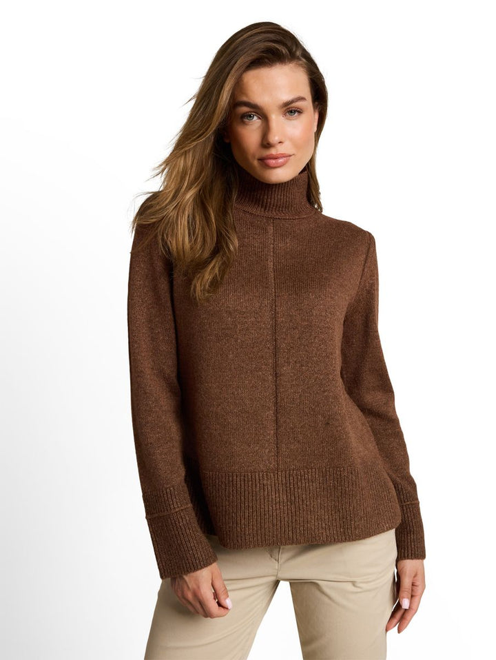 Cosy Strickpullover mit Stehkragen