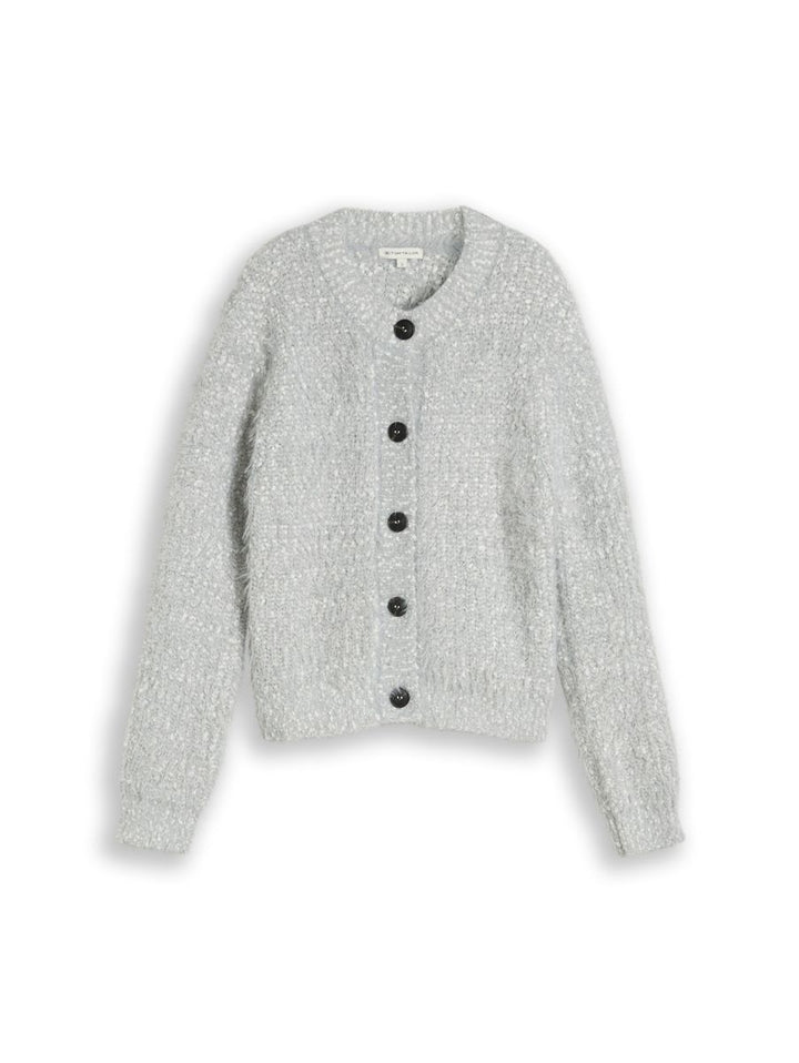Loose Fit Cardigan aus Federgarn