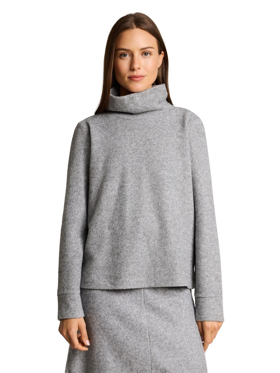 Cosy Sweatshirt mit Deko-Knopfleiste