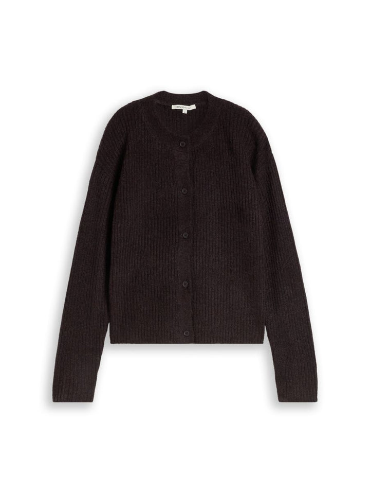Cosy Cardigan mit Rundhalsausschnitt