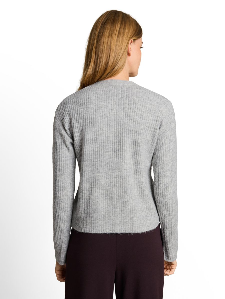 Cosy Cardigan mit Rundhalsausschnitt