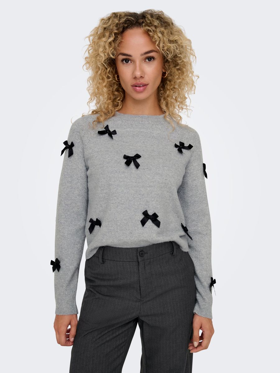 ONLNOELLE LS BOW PULLOVER KNT